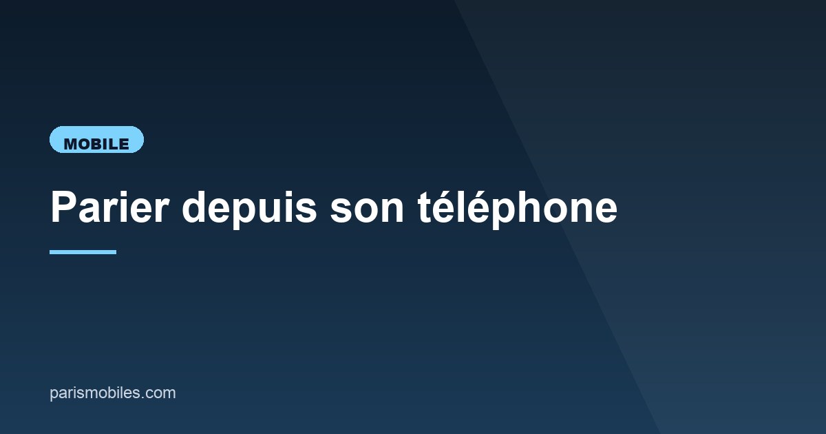 Illustration de l'article consacré aux paris sur mobile