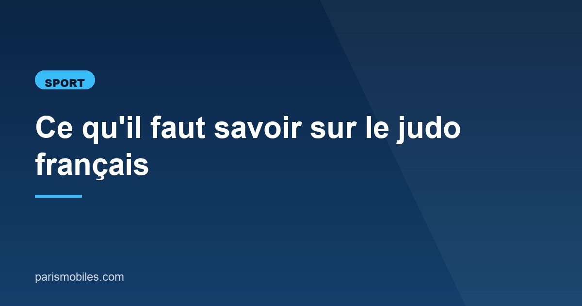 Illustration de l'article consacré au judo français